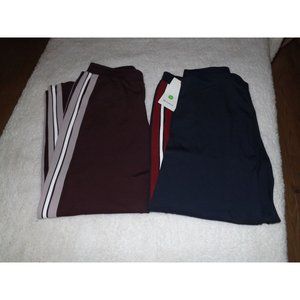 New Lululemon 12 Cover your track pant lot of 2 Cassis Navy inseam 31"